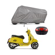 Teksin Vespa GTS 300 Arka Çanta Uyumlu Motosiklet Brandası