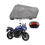 Teksin Yamaha FZ6 Fazer Abs Arka Çanta Uyumlu A+ Kalite Gri Motosiklet Brandası