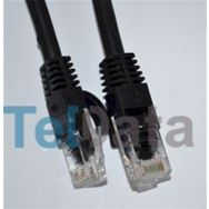 Teldata TLD-1000S Cat6 10 mt Siyah UTP Patch Kablo