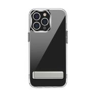 Teleplus Apple iPhone 13 Pro Hibrid Lstand Kapak Silikon Şeffaf Kılıf