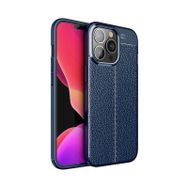 Teleplus Apple iPhone 14 Pro Max Deri Dokulu Niss Silikon Siyah Kılıf