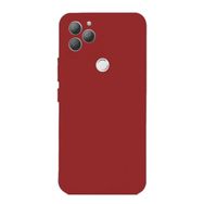 Teleplus General Mobile GM 22 Plus Kamera Korumalı Mat Silikon Kırmızı Kılıf