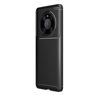 Teleplus Huawei Mate 40 Pro Karbon Dokulu Negro Lacivert Silikon Cep Telefonu Kılıf