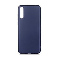 Teleplus Huawei P Smart Pro Lüks Mat Silikon Lacivert Nano Ekran Koruyucu Cep Telefonu Kılıfı