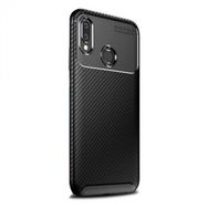 Teleplus Huawei P30 Lite Negro Karbon ve Silikonlu Siyah Nano Ekran Koruyucu Cep Telefonu Kılıfı