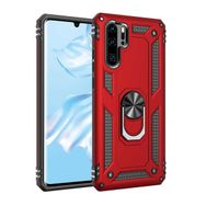 Teleplus Huawei P30 Pro Vega Yüzüklü Tank Kapak Lacivert Kılıf