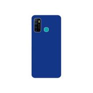 Teleplus İnfinix Hot 9 Kılıf Lüks Mat Silikon Lacivert Nano Ekran Koruyucu