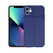 Teleplus iPhone 11 Lensi Kamera Korumalı Deri Dokulu Silikon Kırmızı Kılıf