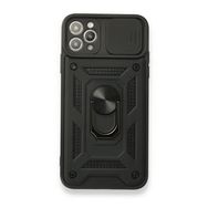 Teleplus iPhone 11 Pro Max Kılıf Kamera Korumalı Yüzüklü Tank Pars Silikon Kırmızı Kılıf