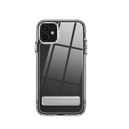 Teleplus iPhone 12 Hibrid Lstand Kapak Silikon Şeffaf Cep Telefonu Kılıfı