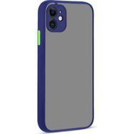 Teleplus Iphone 12 Hux Kamera Korumalı Lacivert Silikon Cep Telefonu Kılıf