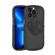 Teleplus iPhone 12 Pro Kamera Korumalı Ofro Soketli Stand Kapak Siyah Kılıf