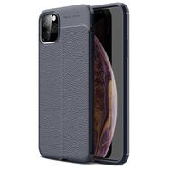 Teleplus Iphone 12 Pro Max Deri Dokulu Siyah Nano Ekran Koruyucu Silikon Kılıf