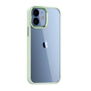 Teleplus iPhone 12 Renkli Bumper Hybrid Krom Silikon Siyah Kılıf
