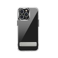 Teleplus iPhone 13 Pro Max Hibrid Lstand Kapak Silikon Şeffaf Kılıf
