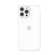 Teleplus iPhone 13 Pro Max Kamera Korumalı PP Hayalet Silikon Beyaz Kılıf
