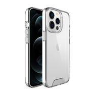 Teleplus iPhone 13 Pro Max Kristal Gard Sert Kapak Silikon Şeffaf Cep Telefonu Kılıfı