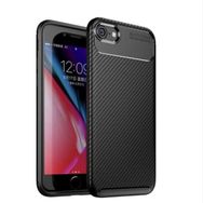 Teleplus iPhone 7 Plus Ultra Soft Negro Karbon Silikon Kılıf Siyah Nano Ekran Koruyucu