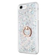 Teleplus iPhone SE 2022 Sulu Yüzüklü Milce Silikon Gold Kılıf