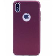 Teleplus iPhone XR Kılıf Lüks Silikonlu Kırmızı Nano Ekran Koruyucu