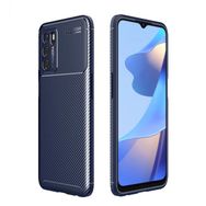 Teleplus Oppo A16 Kamera Korumalı Negro Karbon Silikon Siyah Kılıf