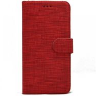 Teleplus Oppo A31 Kumaş Spor Standlı Cüzdan Kırmızı Kılıf