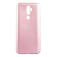 Teleplus Oppo A9 2020 Lüks Silikon Lacivert + Tam Kapatan Cam Kılıf