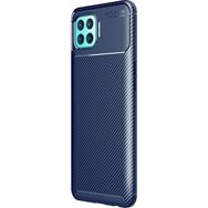 Teleplus Oppo Reno 4 Lite Negro Karbon Lacivert Nano Ekran Koruyucu Silikon Cep Telefonu Kılıf