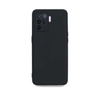 Teleplus Oppo Reno 5 Lite Kamera Korumalı İçi Kadife Silikon Siyah Kılıf