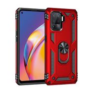 Teleplus Oppo Reno 5 Lite Vega Yüzüklü Tank Silikon Gümüş Kılıf