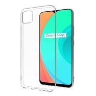 Teleplus Realme C11 Lüks Silikon Şeffaf Kılıf + Nano Glass Ekran Koruyucu