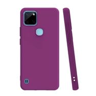 Teleplus Realme C21Y Biye Mat Silikon Lacivert Kılıf