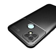 Teleplus Realme C25S Kılıf Kamera Korumalı Karbon Negro Silikon Siyah Nano Ekran Koruyucu