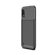 Teleplus Samsung Galaxy A01 Negro Karbon Siyah Silikon Cep Telefonu Kılıf