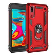 Teleplus Samsung Galaxy A2 Core Vega Yüzüklü Tank Kapak Lacivert Nano Ekran Koruyucu Cep Telefonu Kılıfı