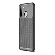 Teleplus Samsung Galaxy A21 Negro Karbon Nano Ekran Koruyucu Siyah Silikon Kılıf