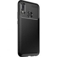 Teleplus Samsung Galaxy A30 Negro Karbon Tam Kapatan Cam Siyah Silikon Kılıf