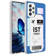Teleplus Samsung Galaxy A53 Desenli Elegans Serisi Silikon Lacivert Kılıf