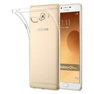 Teleplus Samsung Galaxy C9 Pro Darbe Emicili Silikon Şeffaf Kılıf