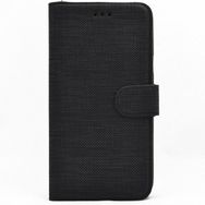 Teleplus Samsung Galaxy M11 Kumaş Spor Standlı Cüzdan Siyah Kılıf