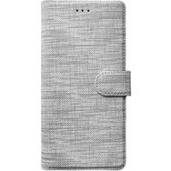 Teleplus Samsung Galaxy S21 Fe Kumaş Spor Standlı Cüzdan Gri Kılıf