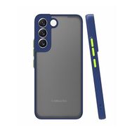 Teleplus Samsung Galaxy S22 5G Kamera Korumalı Lansman Silikon Lacivert Kılıf