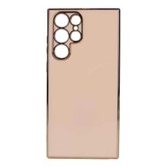 Teleplus Samsung Galaxy S22 Ultra 5G Kamera Korumalı Lazer Bark Silikon Mor Kılıf