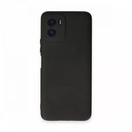 Teleplus Vivo Y15S Kamera Korumalı Matte Silikon Siyah Kılıf
