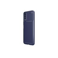 Teleplus Vivo Y20 Kamera Korumalı Karbon Dokulu Negro Silikon Siyah Kılıf