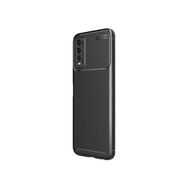 Teleplus Vivo Y20s Kamera Korumalı Karbon Dokulu Negro Silikon Siyah Nano Ekran Koruyucu Kılıf