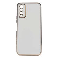 Teleplus Vivo Y20s Kamera Korumalı Lazer Bark Silikon Pembe Kılıf
