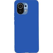 Teleplus Xiaomi Mi 11 Lite Lüks Mat Biye Tpu Silikon Mavi Nano Ekran Koruyucu Kamera Nano Koruyucu Cep Telefonu Kılıfı