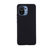 Teleplus Xiaomi Mi 11 Lite Lüks Mat Biye Tpu Siyah Nano Ekran Koruyucu Kamera Nano Koruyucu Ve Silikon Kılıf