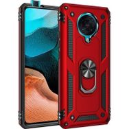 Teleplus Xiaomi Poco F2 Pro Vega Yüzüklü Tank Kapak Lacivert Kılıf